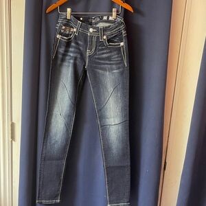 Miss Me Dark Blue Skinny Jeans